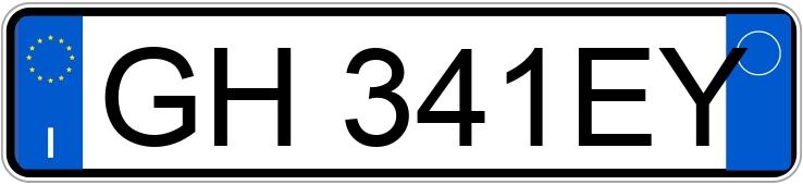 Numer rejestracyjny GH341EY posiada BMW Serie 1