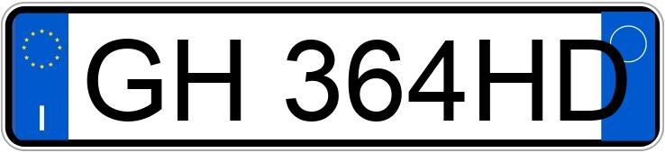 Numer rejestracyjny GH364HD posiada BMW Serie 1