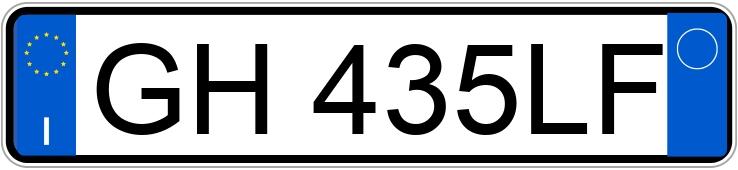 Numer rejestracyjny GH435LF posiada LANCIA Ypsilon 3a serie