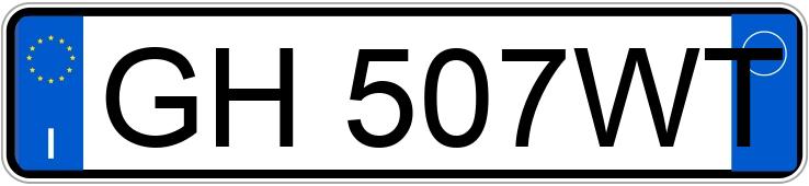 Numer rejestracyjny GH507WT posiada FIAT 500 Numer rejestracyjny GH507WT posiada FIAT 500