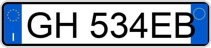 Numer rejestracyjny GH534EB posiada FIAT 500X