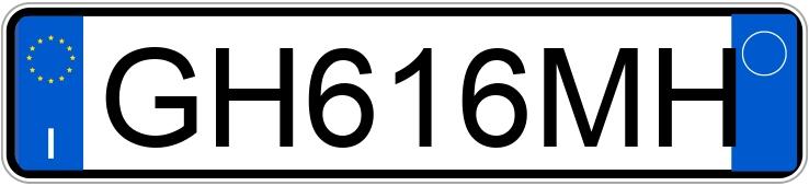 Numer rejestracyjny GH616MH posiada BMW Serie 1