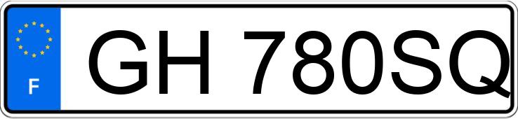 Numer rejestracyjny GH780SQ posiada PEUGEOT EXPERT