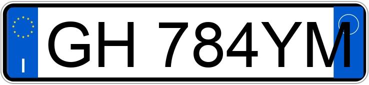 Numer rejestracyjny GH784YM posiada BMW Serie 1