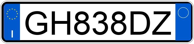 Numer rejestracyjny GH838DZ posiada MERCEDES GT