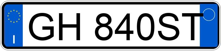 Numer rejestracyjny GH840ST posiada FIAT Panda 3a serie Numer rejestracyjny GH840ST posiada FIAT Panda 3a serie