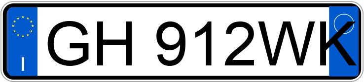 Numer rejestracyjny GH912WK posiada AUDI A3 4a serie