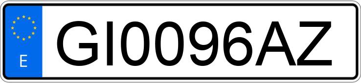 Numer rejestracyjny GI0096AZ posiada FIAT COUPE