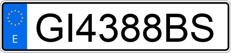 Numer rejestracyjny GI4388BS posiada CITROEN XSARA