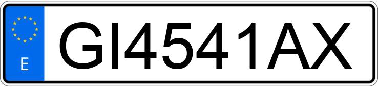Numer rejestracyjny GI4541AX posiada VOLKSWAGEN GOLF