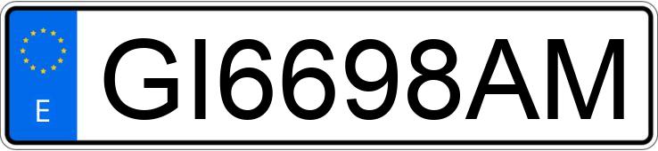Numer rejestracyjny GI6698AM posiada BMW SERIE 3