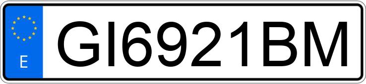 Numer rejestracyjny GI6921BM posiada BMW F 650