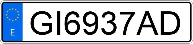 Numer rejestracyjny GI6937AD posiada SUZUKI SJ410 SAMURAI