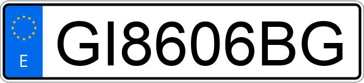 Numer rejestracyjny GI8606BG posiada SEAT IBIZA
