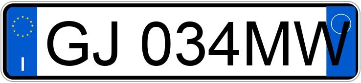 Numer rejestracyjny GJ034MW posiada JEEP Renegade