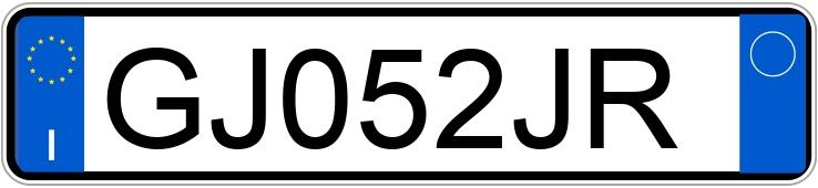 Numer rejestracyjny GJ052JR posiada BMW Serie3