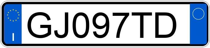 Numer rejestracyjny GJ097TD posiada FIAT 500