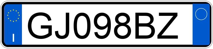 Numer rejestracyjny GJ098BZ posiada AUDI A3 4a serie