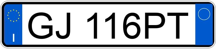 Numer rejestracyjny GJ116PT posiada AUDI Q3