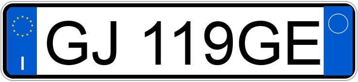 Numer rejestracyjny GJ119GE posiada ALFA ROMEO Giulia