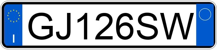 Numer rejestracyjny GJ126SW posiada VOLKSWAGEN Golf 7a serie