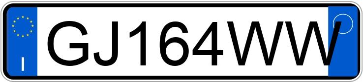 Numer rejestracyjny GJ164WW posiada TESLA Model Y