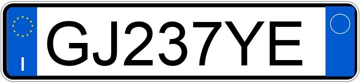 Numer rejestracyjny GJ237YE posiada AUDI A3 4a serie Numer rejestracyjny GJ237YE posiada AUDI A3 4a serie