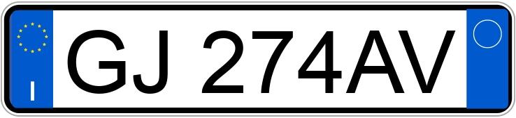 Numer rejestracyjny GJ274AV posiada RENAULT CLIO