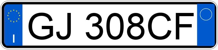 Numer rejestracyjny GJ308CF posiada NISSAN Leaf 2a serie