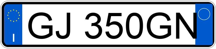 Numer rejestracyjny GJ350GN posiada FIAT Panda 3a serie Numer rejestracyjny GJ350GN posiada FIAT Panda 3a serie