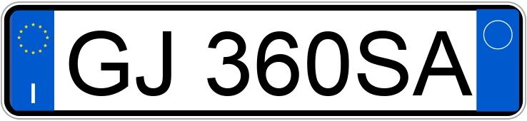 Numer rejestracyjny GJ360SA posiada OPEL Corsa 6a serie