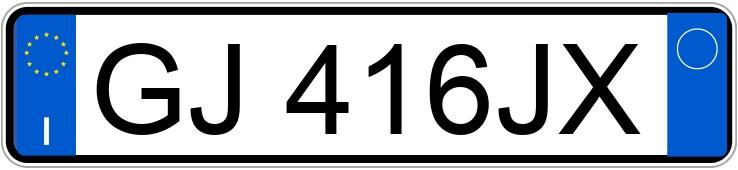 Numer rejestracyjny GJ416JX posiada FIAT Panda 3a serie Numer rejestracyjny GJ416JX posiada FIAT Panda 3a serie