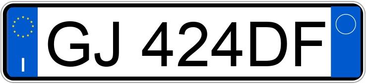 Numer rejestracyjny GJ424DF posiada TESLA Model 3