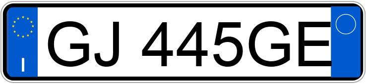 Numer rejestracyjny GJ445GE posiada FIAT Panda 3a serie