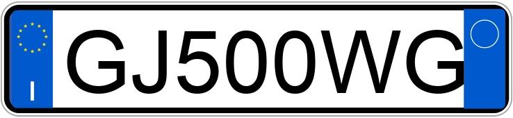 Numer rejestracyjny GJ500WG posiada MINI Mini 5P
