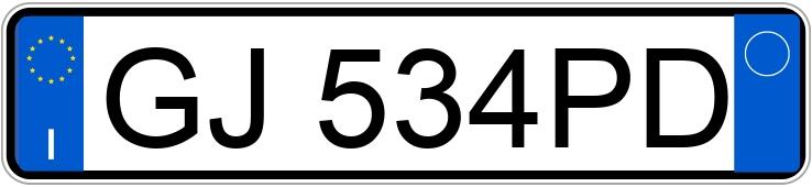 Numer rejestracyjny GJ534PD posiada CITROEN C3 3a serie