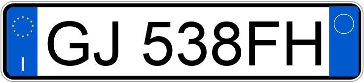 Numer rejestracyjny GJ538FH posiada AUDI A3 4a serie Numer rejestracyjny GJ538FH posiada AUDI A3 4a serie