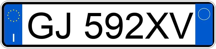 Numer rejestracyjny GJ592XV posiada AUDI A1 2a serie Numer rejestracyjny GJ592XV posiada AUDI A1 2a serie