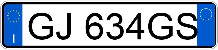 Numer rejestracyjny GJ634GS posiada MERCEDES Classe C