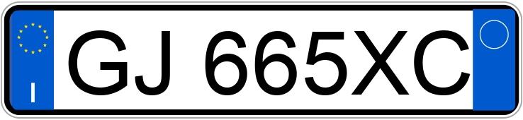 Numer rejestracyjny GJ665XC posiada FIAT Panda 3a serie