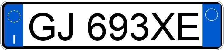 Numer rejestracyjny GJ693XE posiada VOLKSWAGEN Golf 8a serie