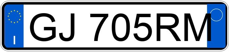 Numer rejestracyjny GJ705RM posiada DR dr 5.0