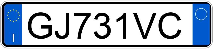 Il numero di registrazione GJ731VC ha SEAT Leon 4a serie