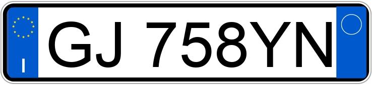 Numer rejestracyjny GJ758YN posiada BMW Serie 1