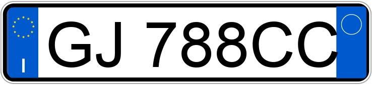 Numer rejestracyjny GJ788CC posiada MG HS