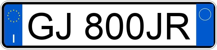 Numer rejestracyjny GJ800JR posiada TESLA Model 3