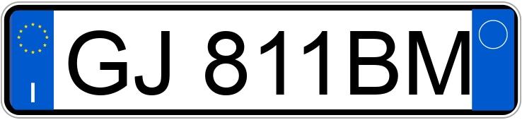 Numer rejestracyjny GJ811BM posiada LANCIA Ypsilon