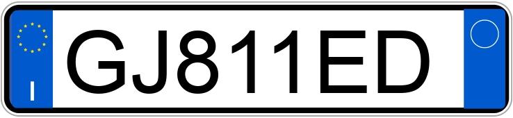 Numer rejestracyjny GJ811ED posiada BMW Serie 7