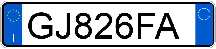 Numer rejestracyjny GJ826FA posiada LANCIA Ypsilon 3a serie