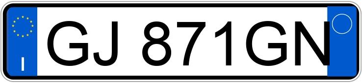 Numer rejestracyjny GJ871GN posiada FIAT Panda 3a serie